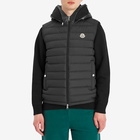 Moncler Men's Recycled Matte Poly Bourget Vest in Black
