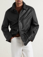 Auralee - Full-Grain Leather Jacket - Black