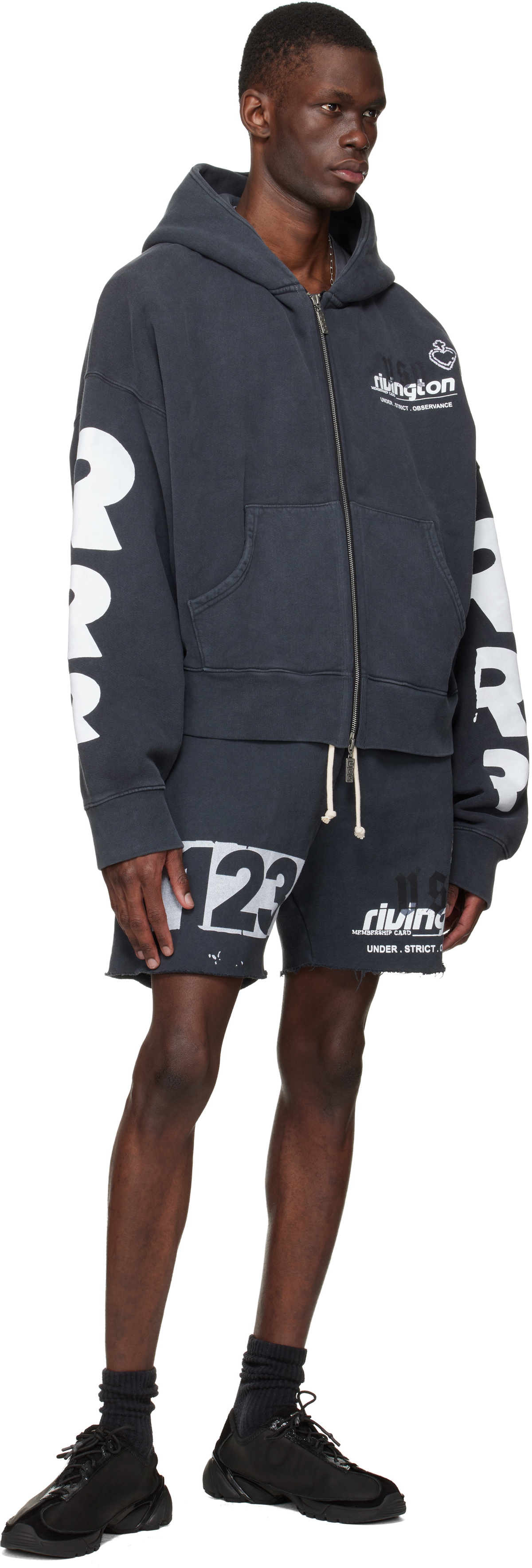 Rivington Roi Rebis Black Membership USO Zip Hoodie