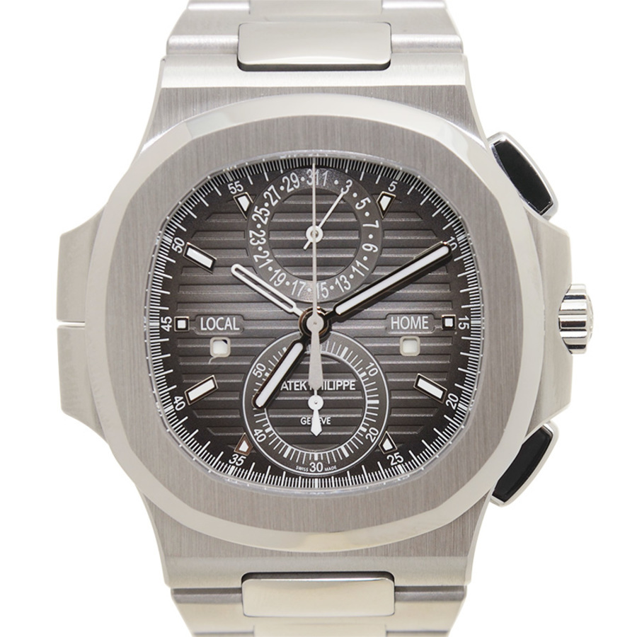 Patek Philippe Nautilus Travel Time Chronograph Stainless Steel Automatic Mens Watch 5990-1A-001