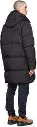 Stone Island Black Garment-Dyed Crinkle Reps NY Down Jacket