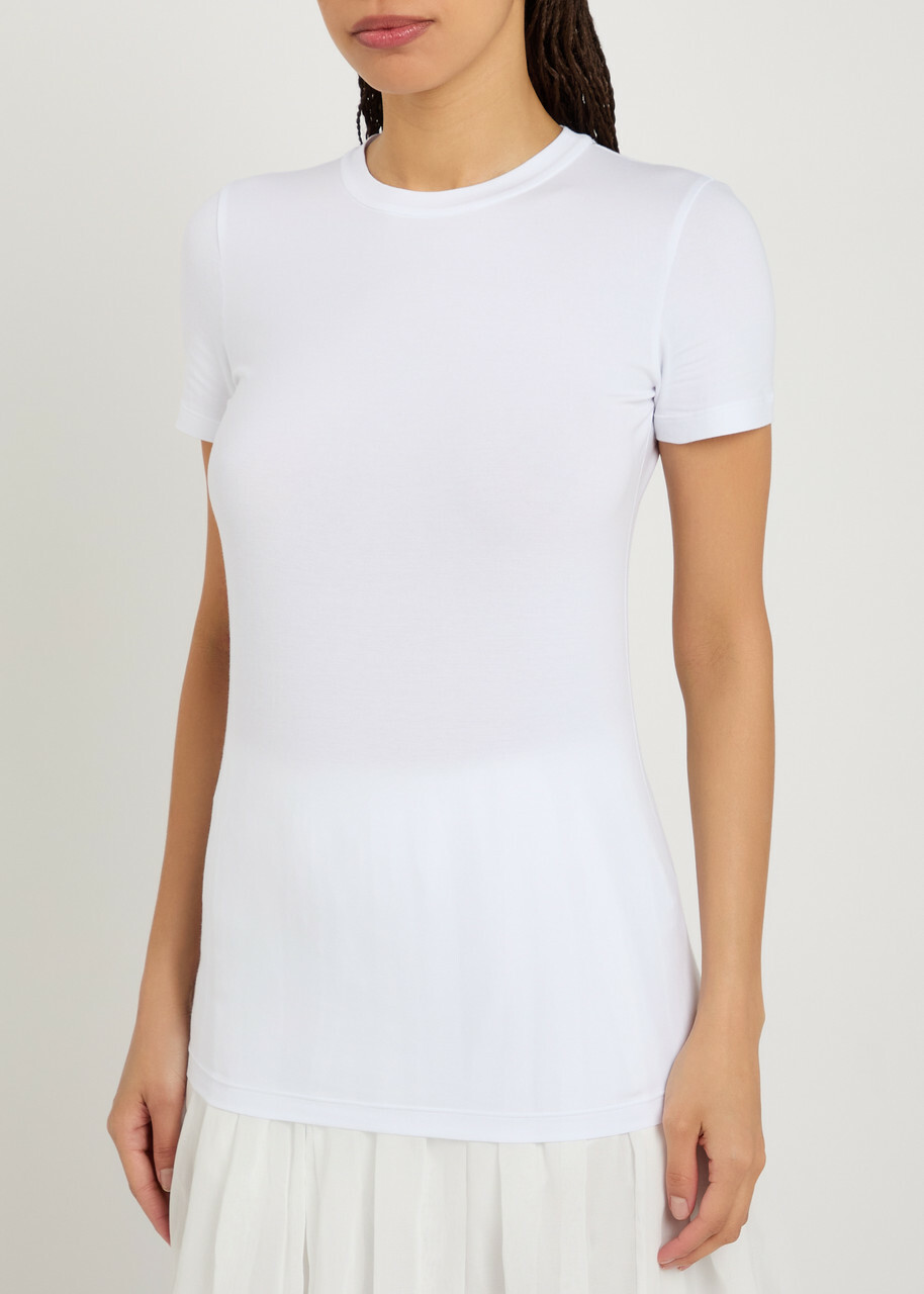 Brunello Cucinelli Crew-neck Stretch-cotton T-shirt White