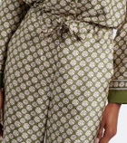 'S Max Mara Printed silk wide-leg pants