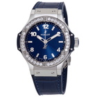Hublot Big Bang Diamond Blue Dial Ladies Watch 361.SX.7170.LR.1204
