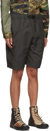 South2 West8 Grey Belted Center Seam Shorts