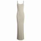 Represent Women's Initial Baby Rib Maxi Dress in Storm