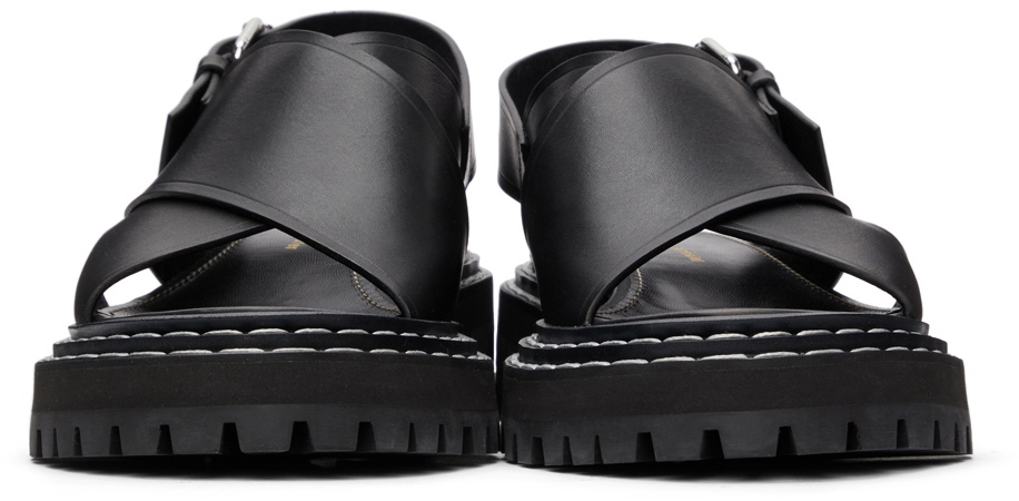 Proenza Schouler Black Lug Sole Sandals Proenza Schouler