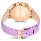 Swarovski Octea Chrono Quartz Crystal Purple Dial Watch 5690804