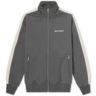 Palm Angels Men's New Classic Track Jacket in Grey