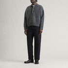 MKI Men's Double Knit Rugby in Charcoal