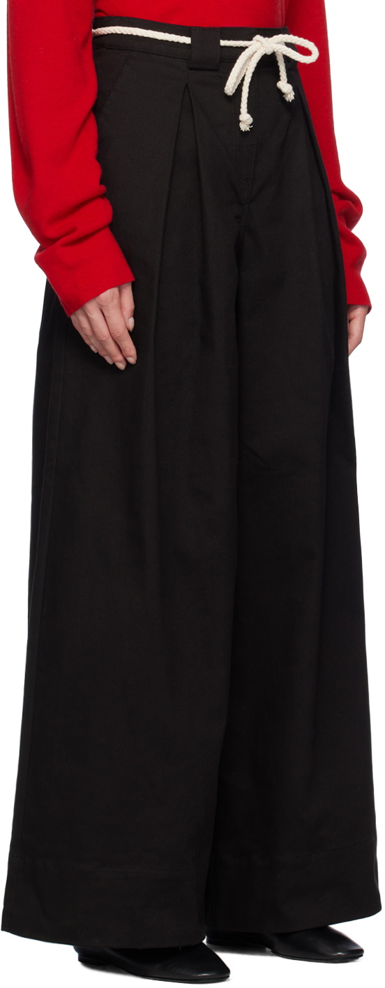 The Garment Black Cassano Wide Trousers
