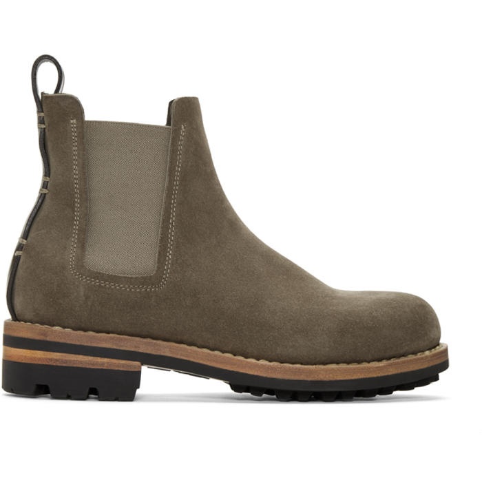 Photo: Feit Green Suede Chelsea Boots