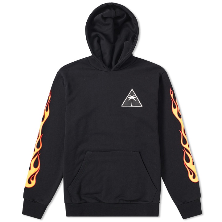 Photo: Palm Angels Printed Palms and Flames Hoody