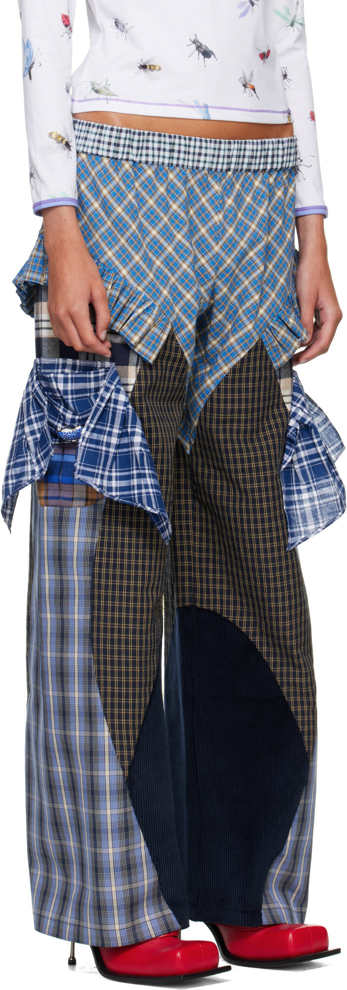 Chopova Lowena Blue Swoon Pyjama Trousers