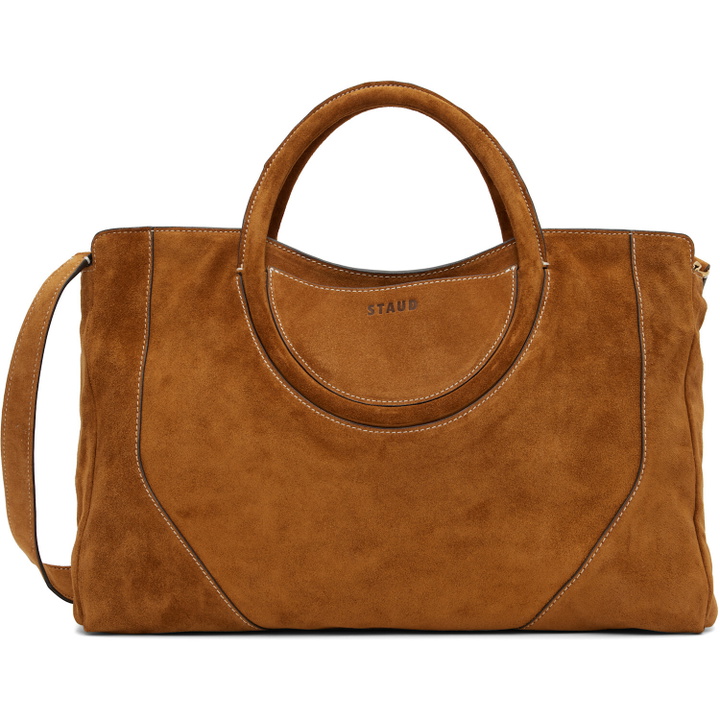 Photo: Staud Tan Maude Satchel Tote