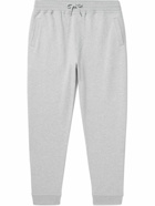 Brunello Cucinelli - Tapered Cotton-Blend Jersey Sweatpants - Gray