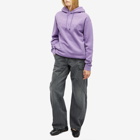 JW Anderson Women's Logo Embroidery Hoodie in Purple