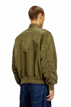 Diesel Padded bomber jacket with Oval D embroidery - Winter Jackets Mens in Multicolor