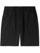 SAINT LAURENT - Wide-Leg Cotton-Canvas Shorts - Black