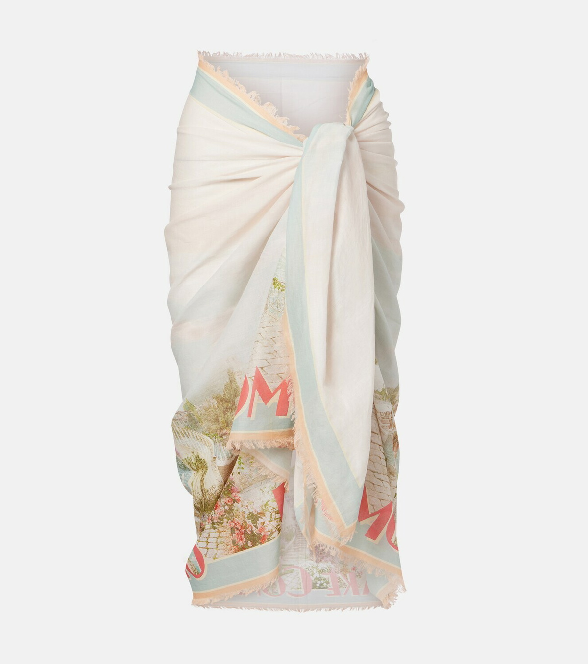 Zimmermann Como printed cotton beach cover-up