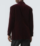 Brunello Cucinelli Pinstripe cotton velvet double-breasted blazer
