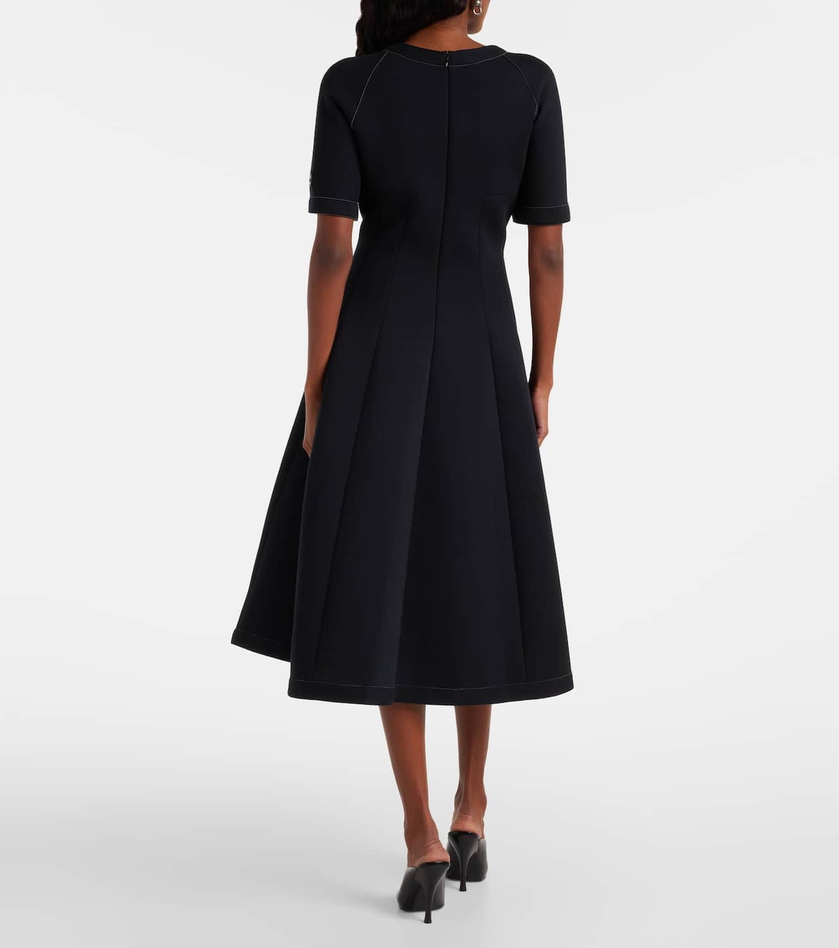 Marni Cotton-blend jersey midi dress