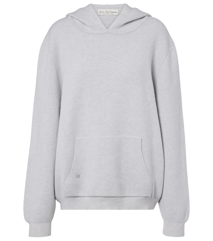 Photo: God's True Cashmere Cashmere hoodie with rose quartz