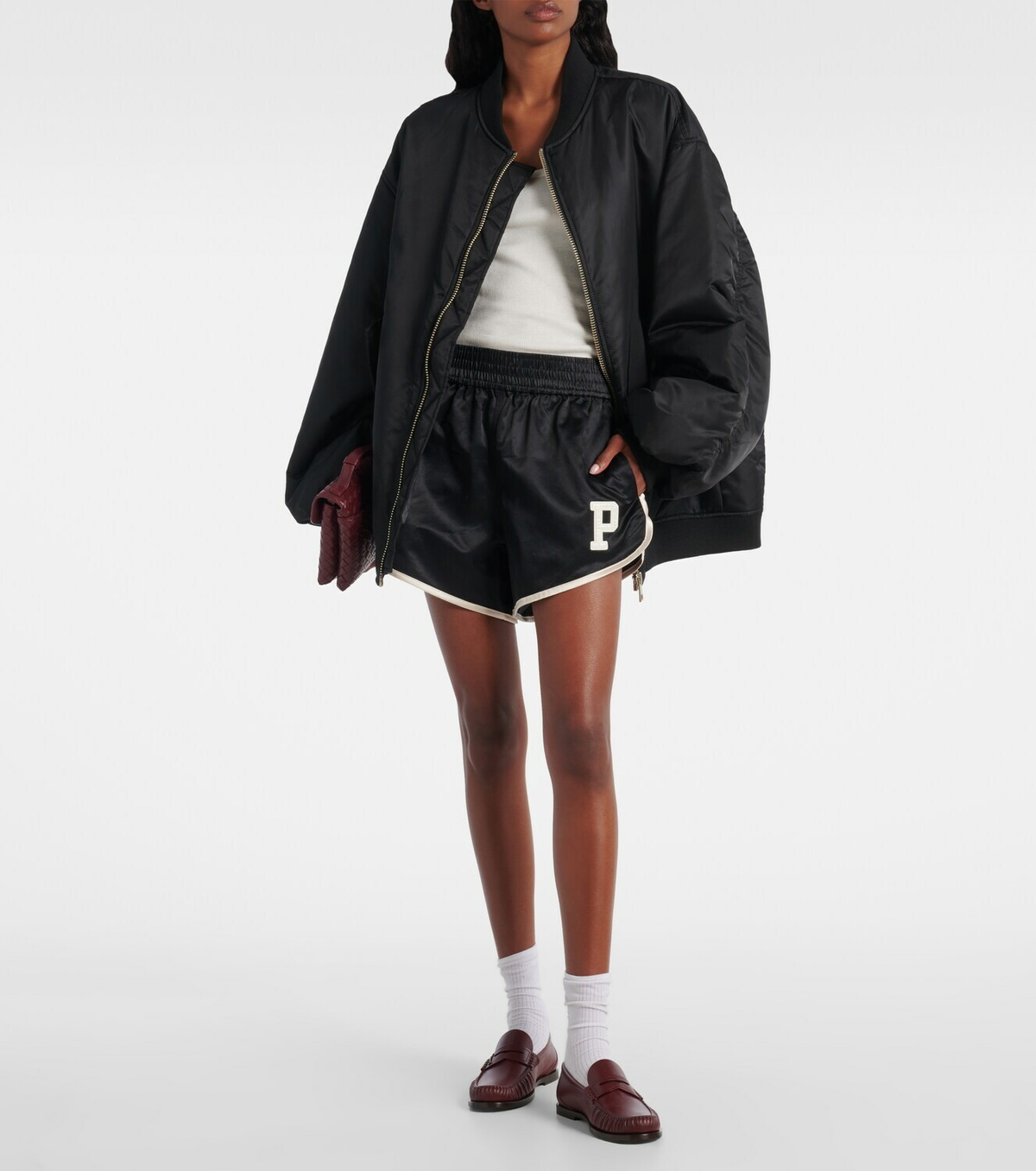 Polo Ralph Lauren Rally cotton-blend satin shorts