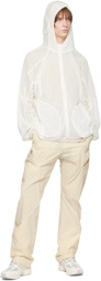 Post Archive Faction (PAF) White Sheer Hoodie