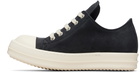 Rick Owens Black Temple Extreme Low Sneakers