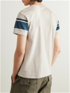 Velva Sheen - College Arm Cotton-blend Jersey T-Shirt - Gray