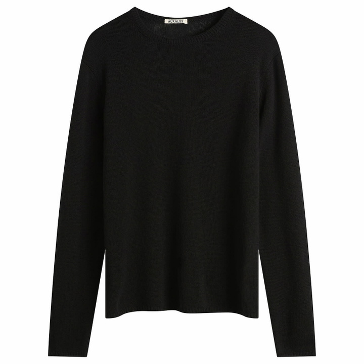 Photo: Auralee Men's Summer Cashmere Knit Jumper in Black