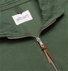 Albam - Loopback Cotton-Jersey Half-Zip Sweatshirt - Green