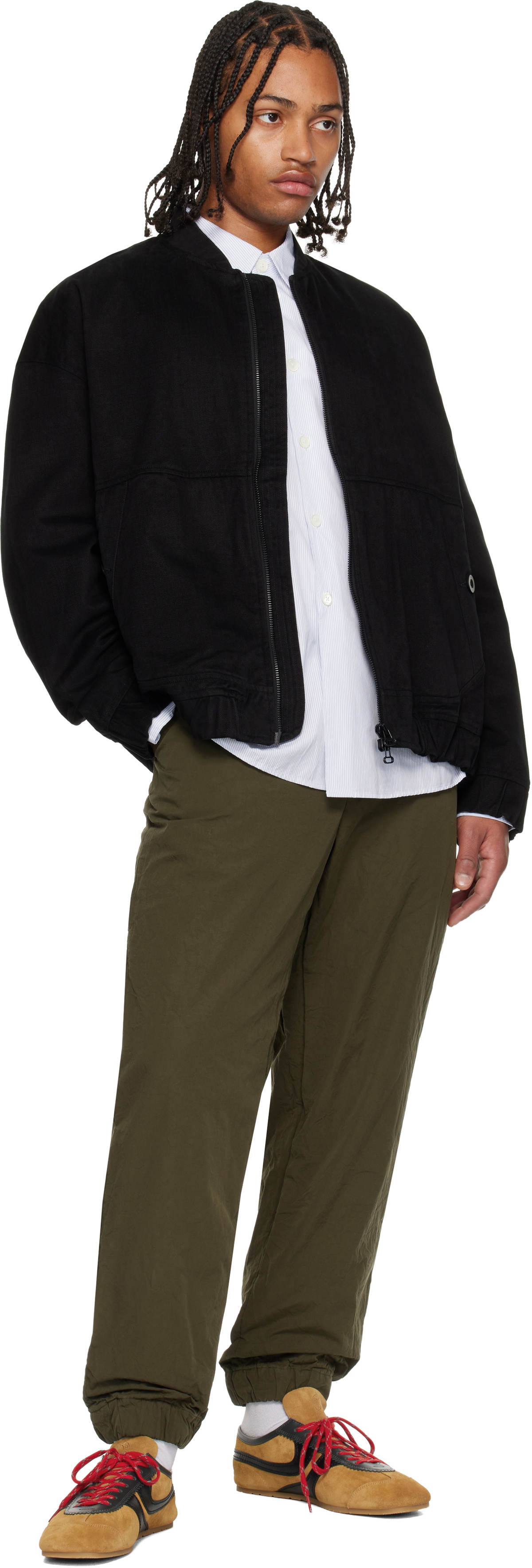 CASEY CASEY Black Mika Blouson Bomber Jacket CASEY CASEY