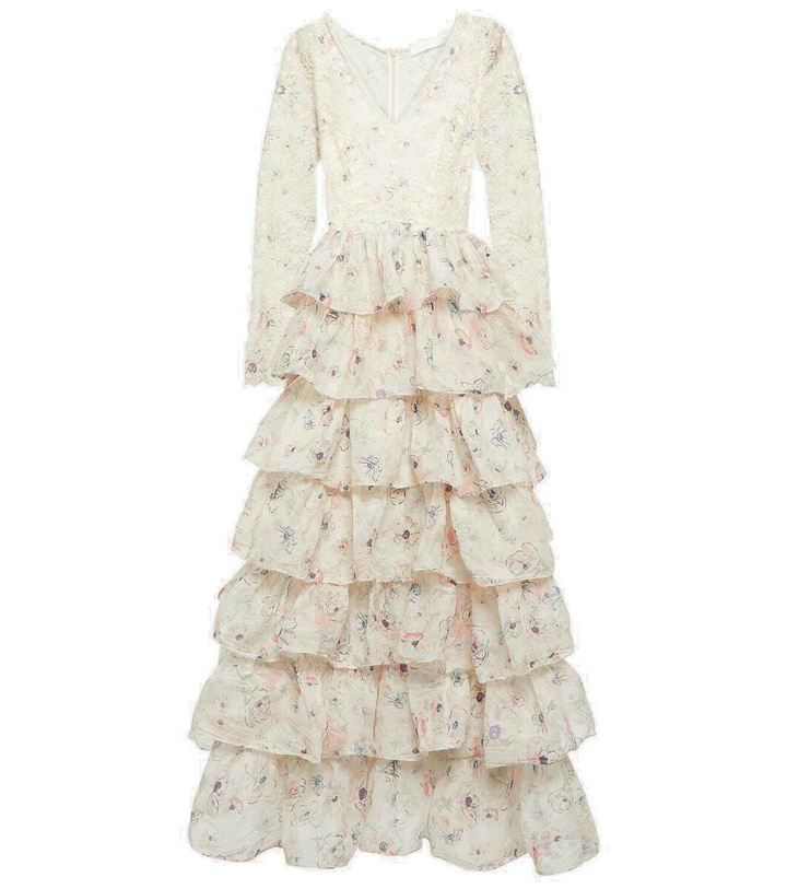 Photo: Zimmermann Halliday ruffled tiered cotton gown