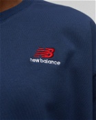 New Balance Essentials Uni Ssentials Crew Blue - Mens - Sweatshirts
