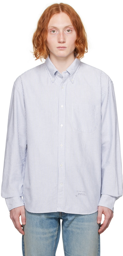 Photo: GANT 240 MULBERRY Blue & White Rel Shirt