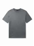 Herno - Silk and Cotton-Blend T-Shirt - Gray