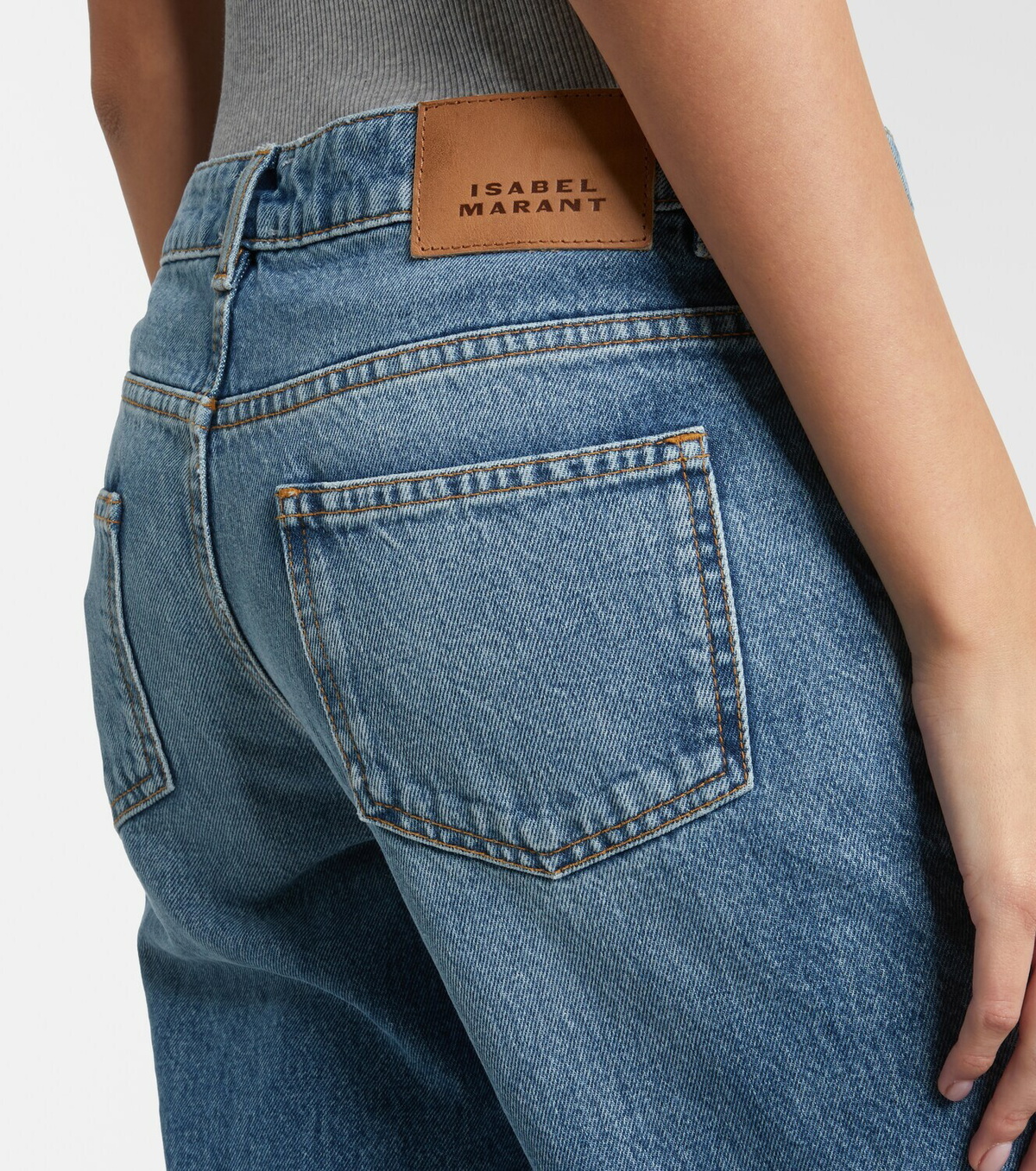 Isabel Marant Dromie mid-rise straight jeans