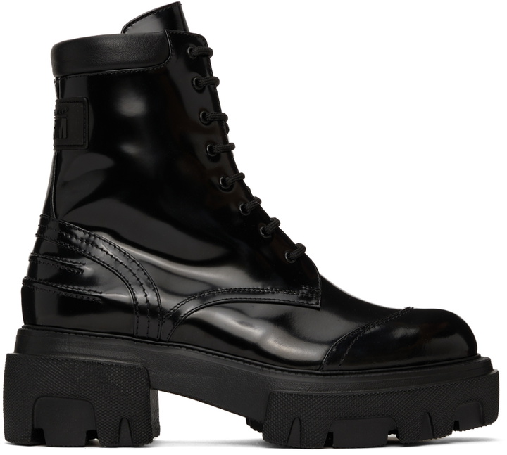 Photo: MSGM Polished Combat Boots