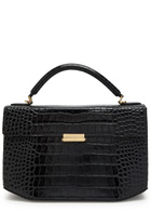 Toteme Crocodile-effect Leather top Handle bag - Black - One Size