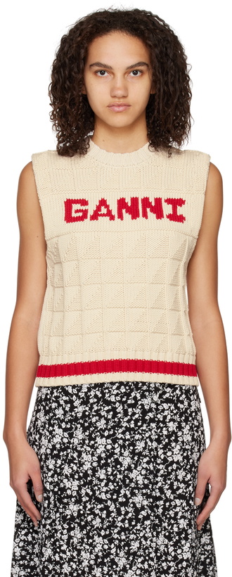 Photo: GANNI Off-White Rope Vest