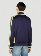 Gucci - Embroidered Logo Track Jacket in Navy