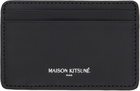 Maison Kitsuné Black 'Maison Kitsuné Paris' Card Holder