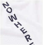 Pas Normal Studios - Logo-Print Stretch-Mesh Cycling Base Layer - White