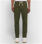 Freemans Sporting Club - Slim-Fit Cotton-Seersucker Drawstring Trousers - Army green