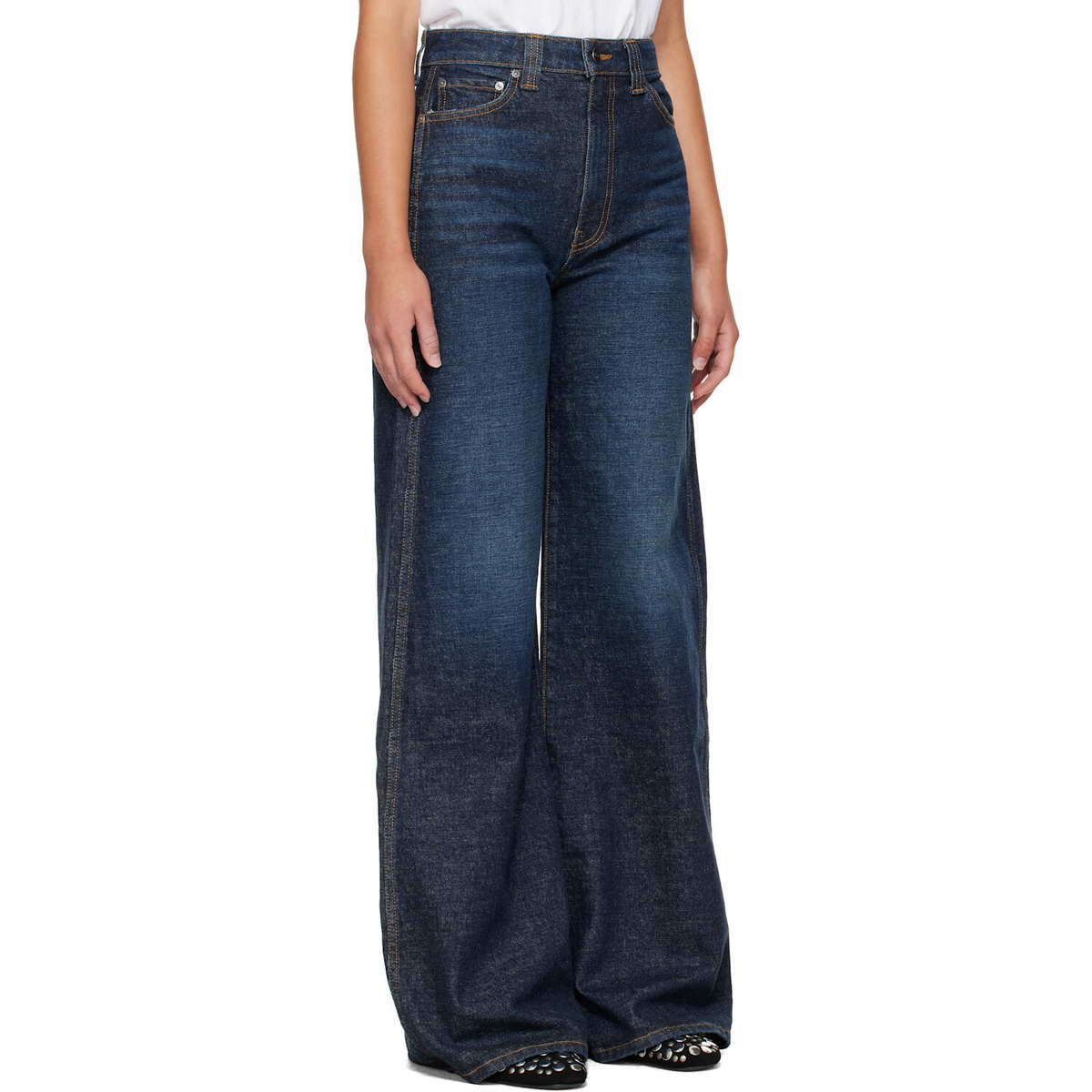 KHAITE Indigo Dane Stretch Jeans