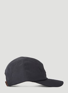 Logo Plaque Five Panel Cap in Black