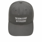IDEA Techno Is My Boyfriend Cap in Charcoal 