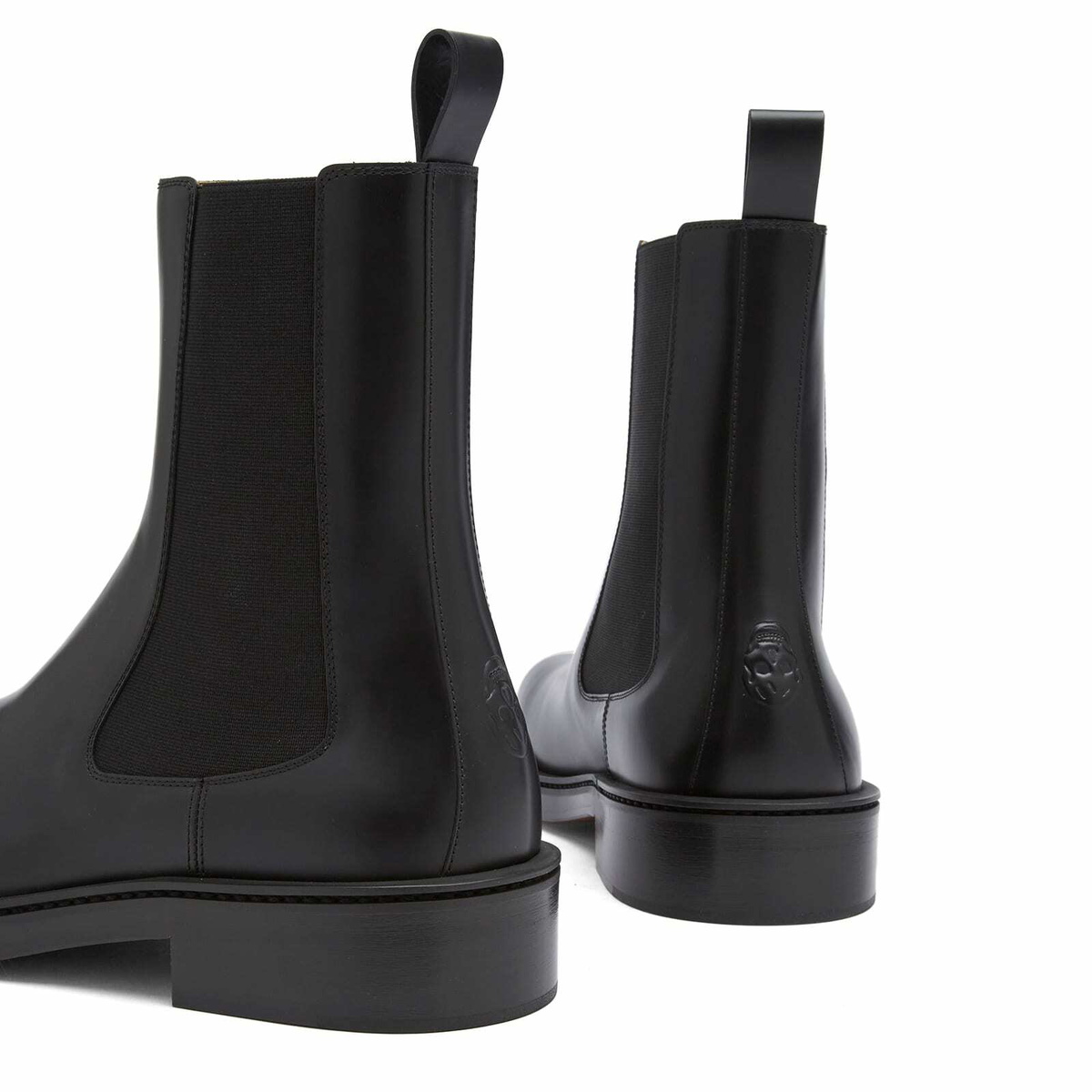 Alexander McQueen Men's Leather Boot in Black